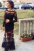 Trumpet/Mermaid Bateau Long Sleeves Applique Lace Dresses - Prom Dresses