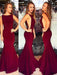 Trumpet/Mermaid Bateau Sleeveless Spandex Sweep/Brush Train Dresses - Prom Dresses