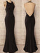 Trumpet/Mermaid Halter Sleeveless Floor-Length Spandex Dresses - Prom Dresses