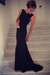 Black Trumpet/Mermaid High Neck Sleeveless Spandex Floor-Length Dresses - Prom Dresses