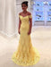 Trumpet/Mermaid Off-the-Shoulder Sleeveless Lace Sweep/Brush Train Dresses - Prom Dresses