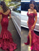 Trumpet/Mermaid Off-the-Shoulder Sleeveless Sweep/Brush Train Sequins Dresses - Prom Dresses