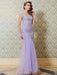 Trumpet/Mermaid Scoop Sleeveless Beading Floor-length Tulle Dresses - Prom Dresses