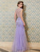 Trumpet/Mermaid Scoop Sleeveless Beading Floor-length Tulle Dresses - Prom Dresses