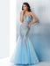 Trumpet/Mermaid Spaghetti Straps Sequin Sleeveless Long Tulle Dresses - Prom Dresses