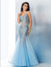 Trumpet/Mermaid Spaghetti Straps Sequin Sleeveless Long Tulle Dresses - Prom Dresses