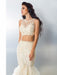 Trumpet/Mermaid Sheer Neck Beading Sleeveless Long Tulle Two Piece Dresses - Prom Dresses