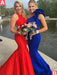 Trumpet/Mermaid Sleeveless One-Shoulder Ruffles Sweep/Brush Train Stretch Crepe Dresses - Prom Dresses