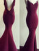 Trumpet/Mermaid Sleeveless Spaghetti Straps Jersey Sweep/Brush Train Dresses - Prom Dresses