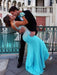 Trumpet/Mermaid Sleeveless V-neck Chiffon Beading Sweep/Brush Train Dresses - Prom Dresses