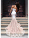 Trumpet/Mermaid Sweetheart Sleeveless Tulle Chapel Train Dresses - Prom Dresses