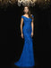 Trumpet/Mermaid V-neck Lace Sleeveless Long Lace Mother of the Bride Dresses - Prom Dresses