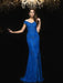 Trumpet/Mermaid V-neck Lace Sleeveless Long Lace Mother of the Bride Dresses - Prom Dresses