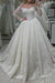 Sweetheart Corset Lace A-Line Wedding Dress with Long Sleeves
