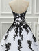 Black Wedding Dresses Tulle Princess Silhouette Sleeveless Low Rise Waist Lace Court Train Bridal Dress