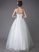 Tulle Wedding Dress Ivory Strapless Sleeveless Princess Dress Ball Gown Floor Length Bridal Dress