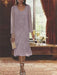 2-Piece V-Neck Chiffon Mother of the Bride Dress Set with Knee-Length Jacket and Sequins