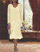 2-Piece V-Neck Chiffon Mother of the Bride Dress Set with Knee-Length Jacket and Sequins