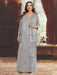 Ankle-length Chiffon Mother of the Bride Dress with Sequins and Jacket