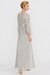 Two Pieces Chiffon Mother of the Bride Dresses Silver Lace AppliquesWedding Wear Outfits - Prom Dresses