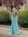 Unique Open Back Mermaid Prom Dress Evening Dress Sleeveless 