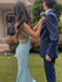 Unique Open Back Mermaid Prom Dress Evening Dress Sleeveless
