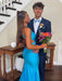 Unique Open Back Mermaid Prom Dress Evening Dress Sleeveless Pool