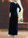 V-Neck Princess A-Line Asymmetrical Mother of the Bride Dress with 3/4 Sleeves