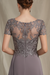 V-Neck A-Line Princess Tea-Length Dresses for the Mother of the Bride