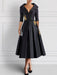 Elegant V-Neck A-Line Princess Tea-Length Mother of the Bride Dresses with Appliques