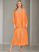 V-Neck A-Line Princess Two-Piece Plus Size Mother of the Bride Dress with Jacket and Sequins in Tea-Length