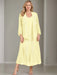 V-Neck A-Line Princess Two-Piece Plus Size Mother of the Bride Dress with Jacket and Sequins in Tea-Length