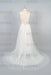V-neck Appliques Tulle A-line Wedding Dress - Wedding Dresses