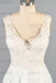 V-neck Appliques Tulle A-line Wedding Dress - Wedding Dresses