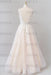 V-neck Appliques Tulle Floor length Wedding Dress - Wedding Dresses
