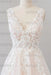 V-neck Appliques Tulle Floor length Wedding Dress - Wedding Dresses
