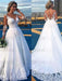 V-Neck Long Sleeves Covered Button Ball Gown Wedding Dresses - wedding dresses