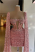 Charming Sequined Pleated Sheath Homecoming Dress Short with Long Sleeves Dusty Pink