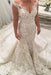 V-Neck Sleeveless Mermaid Wedding Dress with Lace Appliques - Wedding Dresses