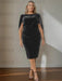 Plus size charcoal velvet dress with a cowl neck and cape sleeves