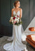 Vintage Lace Top Spaghetti Strap Backless Long Cheap Wedding Dress - Wedding Dresses