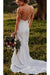 Vintage Lace Top Spaghetti Strap Backless Long Cheap Wedding Dress - Wedding Dresses