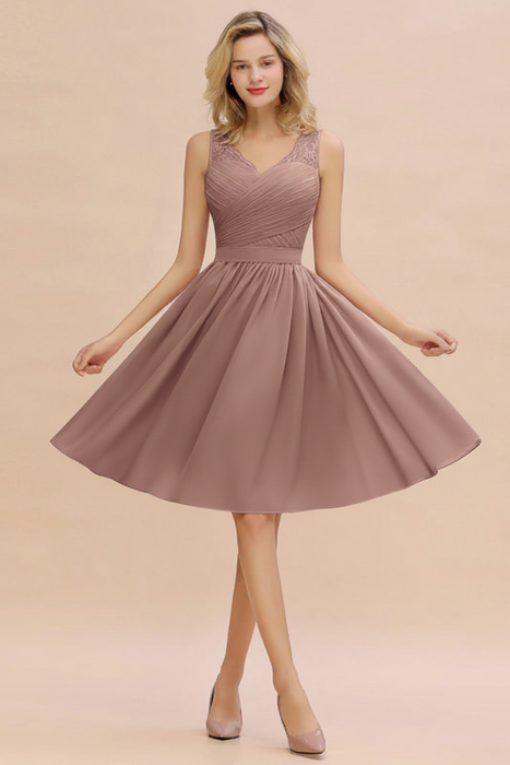 Short Aline Chiffon Bridesmaid Dresses