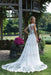 Vintage V Neck Sleeveless Tulle Appliqued Wedding Dress - Wedding Dresses
