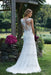 Vintage V Neck Sleeveless Tulle Appliqued Wedding Dress - Wedding Dresses