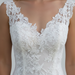 Vintage V Neck Sleeveless Tulle Appliqued Wedding Dress - Wedding Dresses