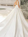 Vintage Wedding Dress With Train Halter Sleeveless Buttons Satin Fabric Traditional Dresses For Bride