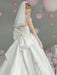 Vintage Wedding Dresses Cathedral Train Strapless Sleeveless Bows Satin Fabric Bridal Gowns