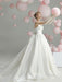 Vintage Wedding Dresses Cathedral Train Strapless Sleeveless Bows Satin Fabric Bridal Gowns