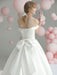 Vintage Wedding Dresses Chapel Train Sweetheart Neck Sleeveless Ruffles Satin Fabric Bridal Gowns